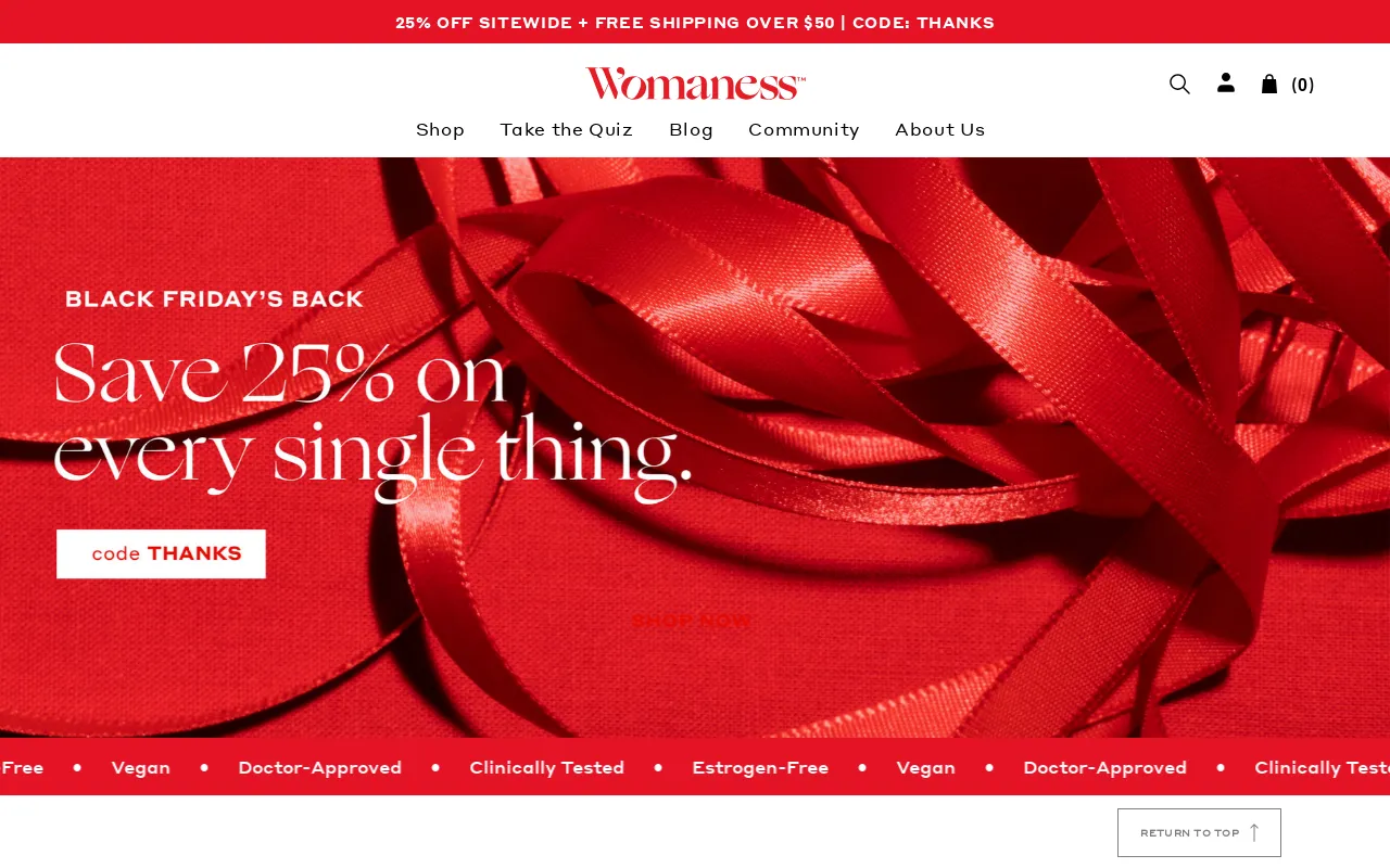 Shop Womaness screenshot