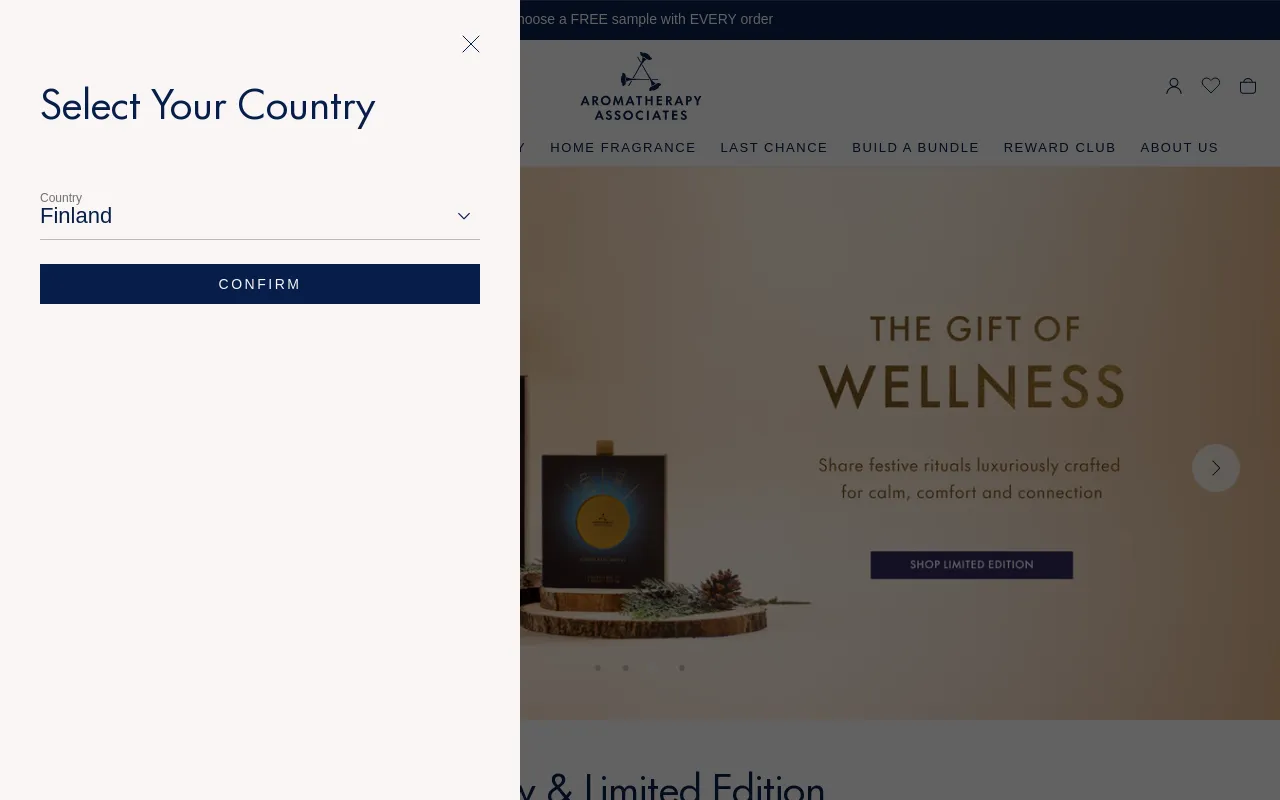 Aromatherapy Associates screenshot