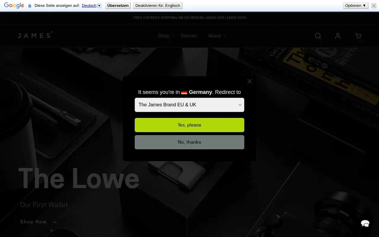 The James Brand screenshot