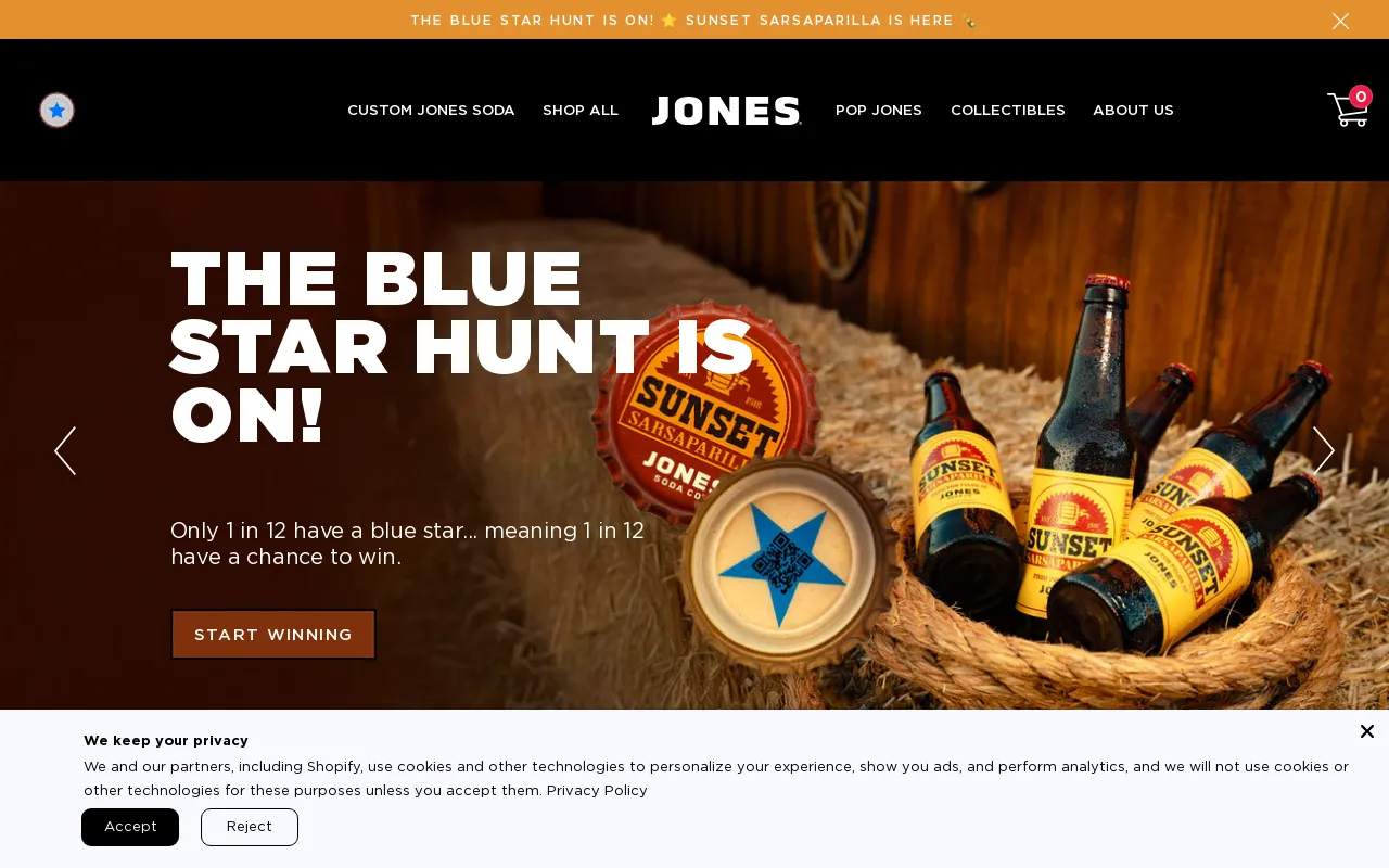 Jones Soda Co. screenshot
