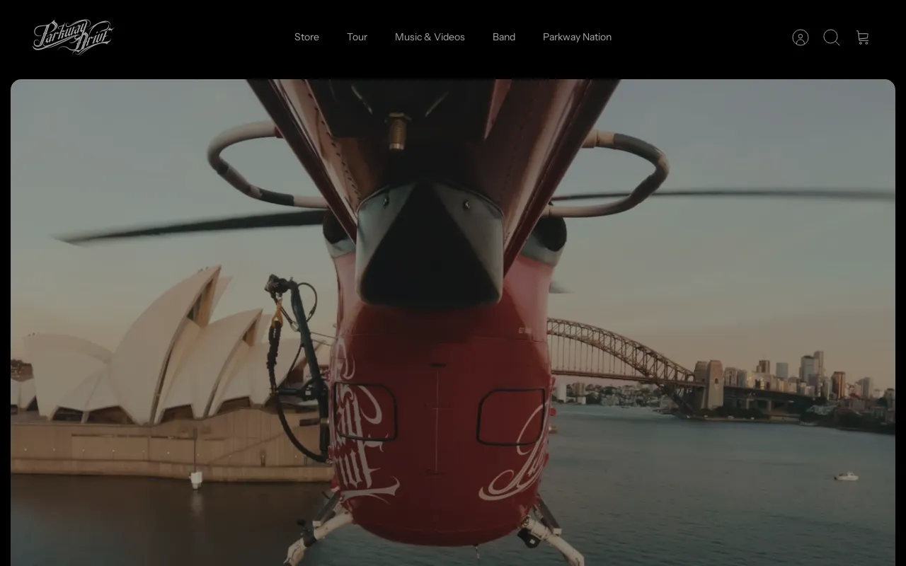 Parkway Drive PTY LTD Merch screenshot