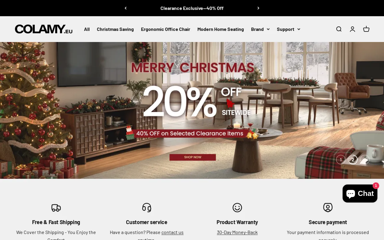colamy website screenshot