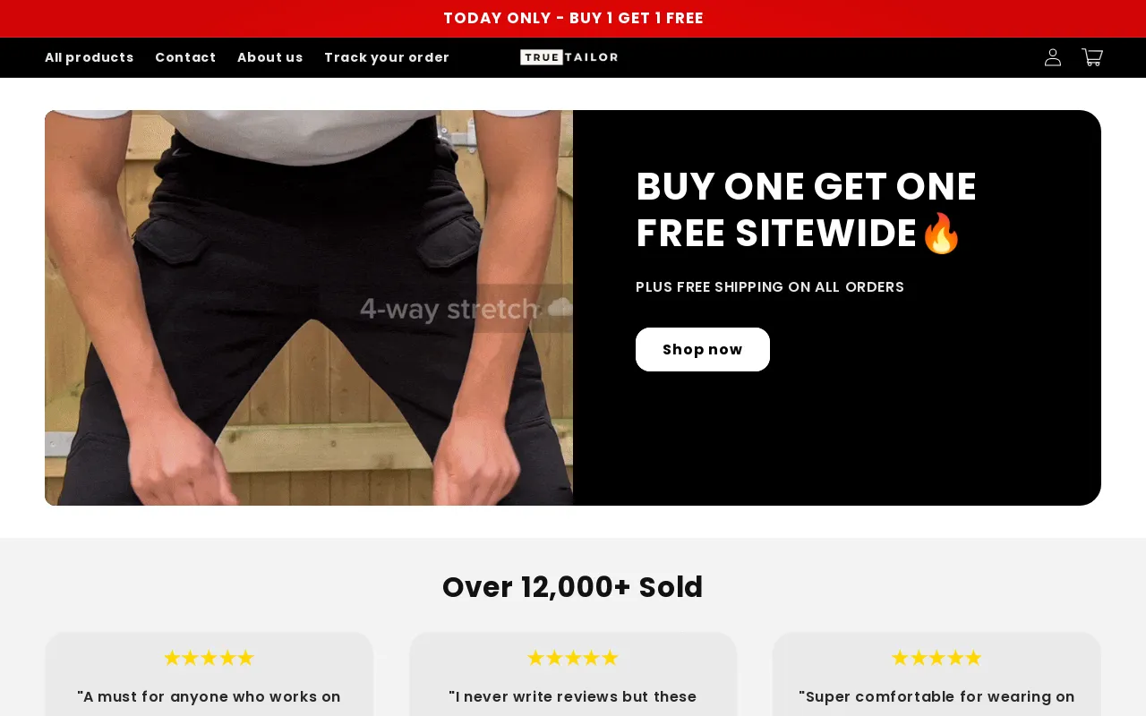 The True Tailor Company screenshot