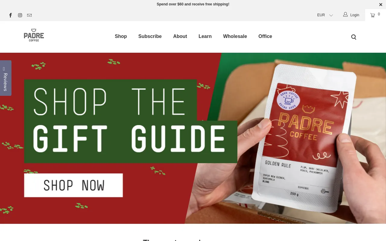 Padre Coffee screenshot