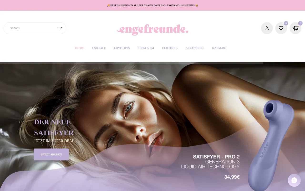 ENGEFREUNDE.COM screenshot