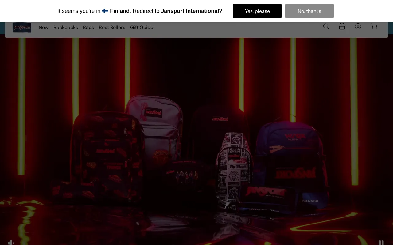 JanSport screenshot