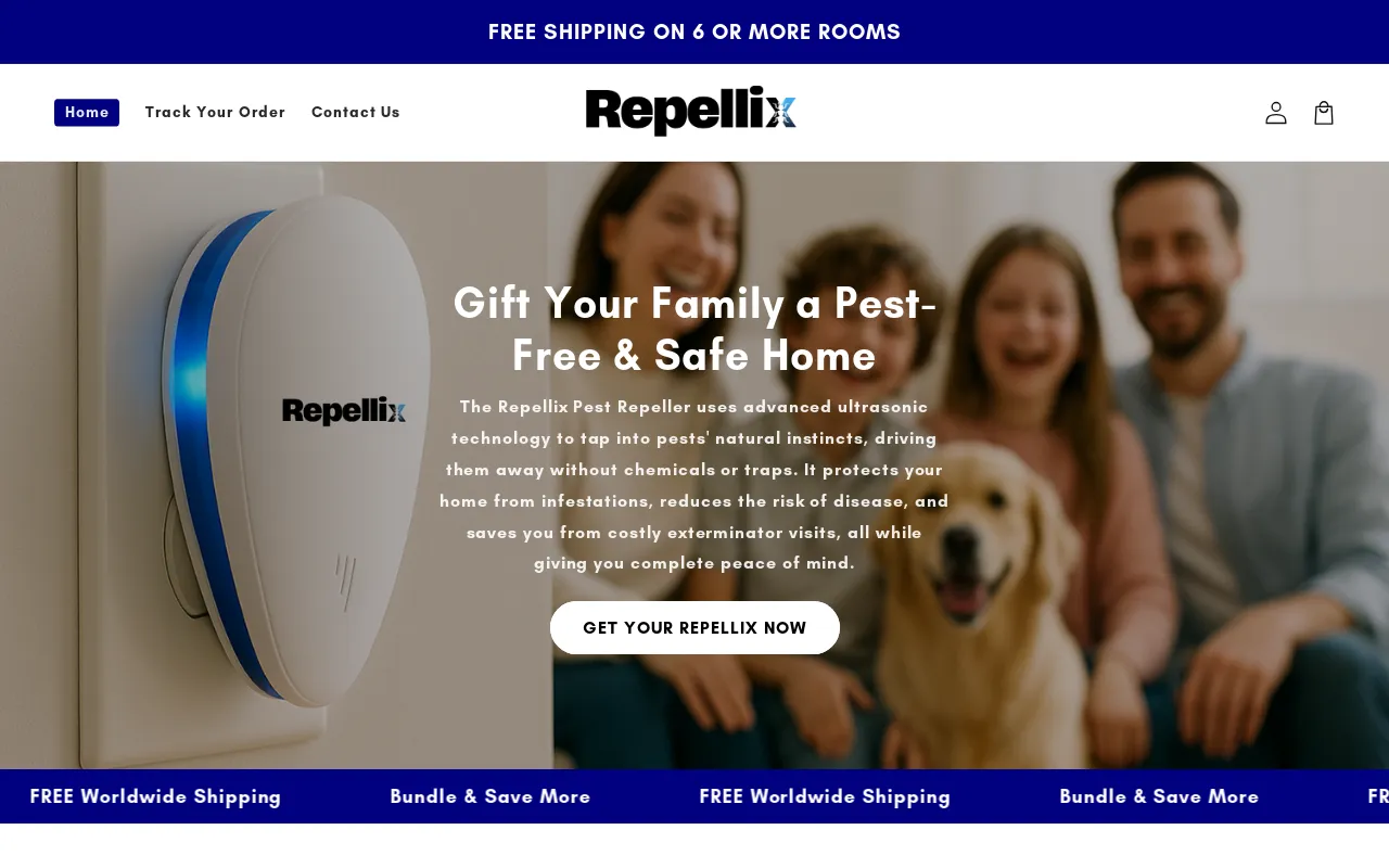 Repellix website screenshot