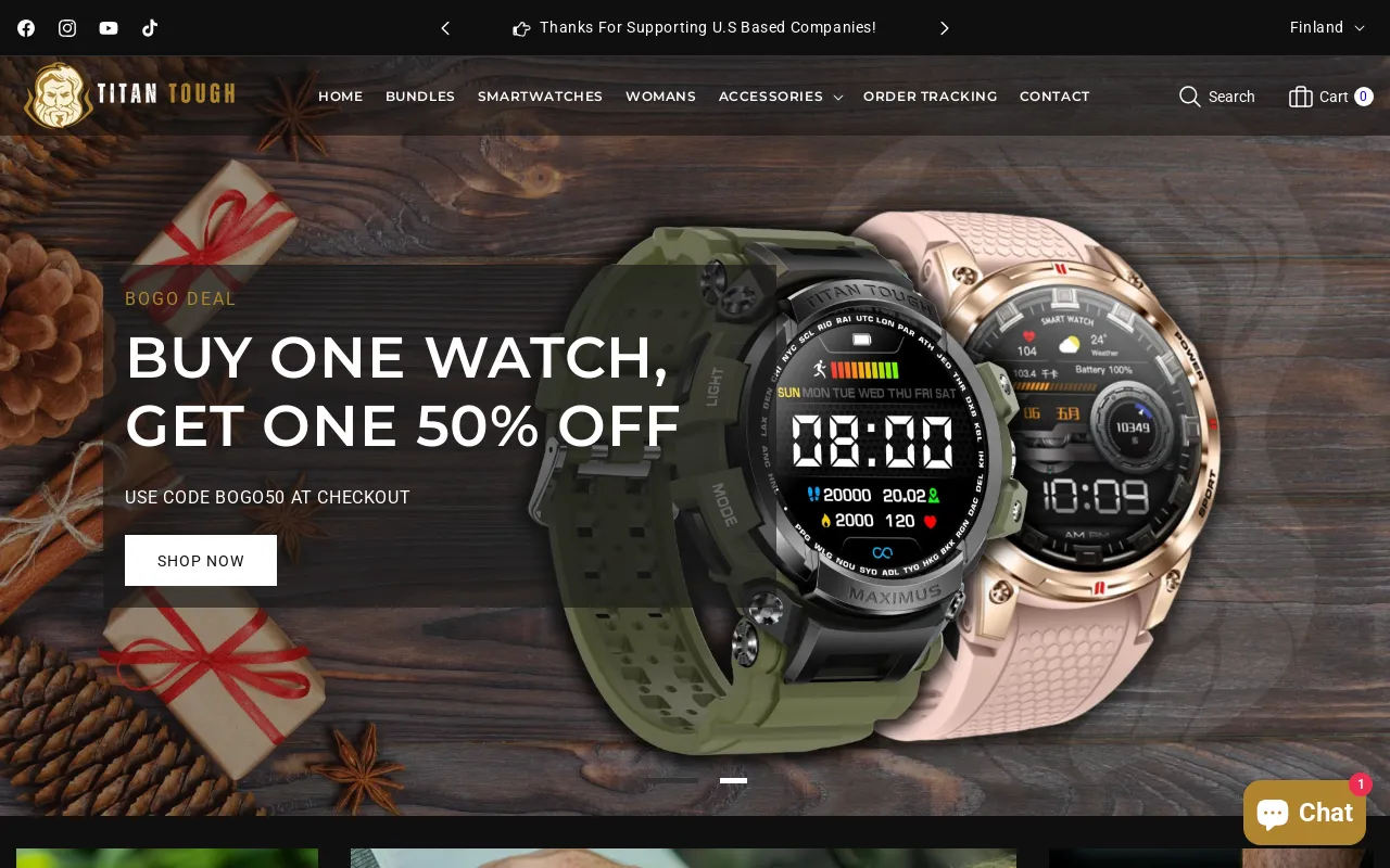 Titan Tough website screenshot