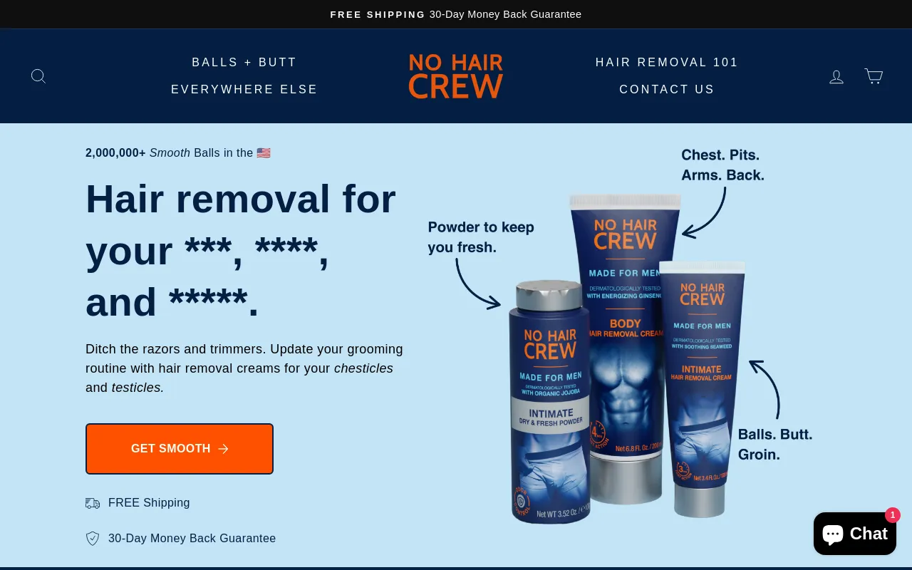 No Hair Crew USA screenshot