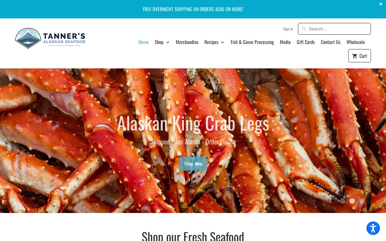 Tanner's Alaskan Seafood screenshot