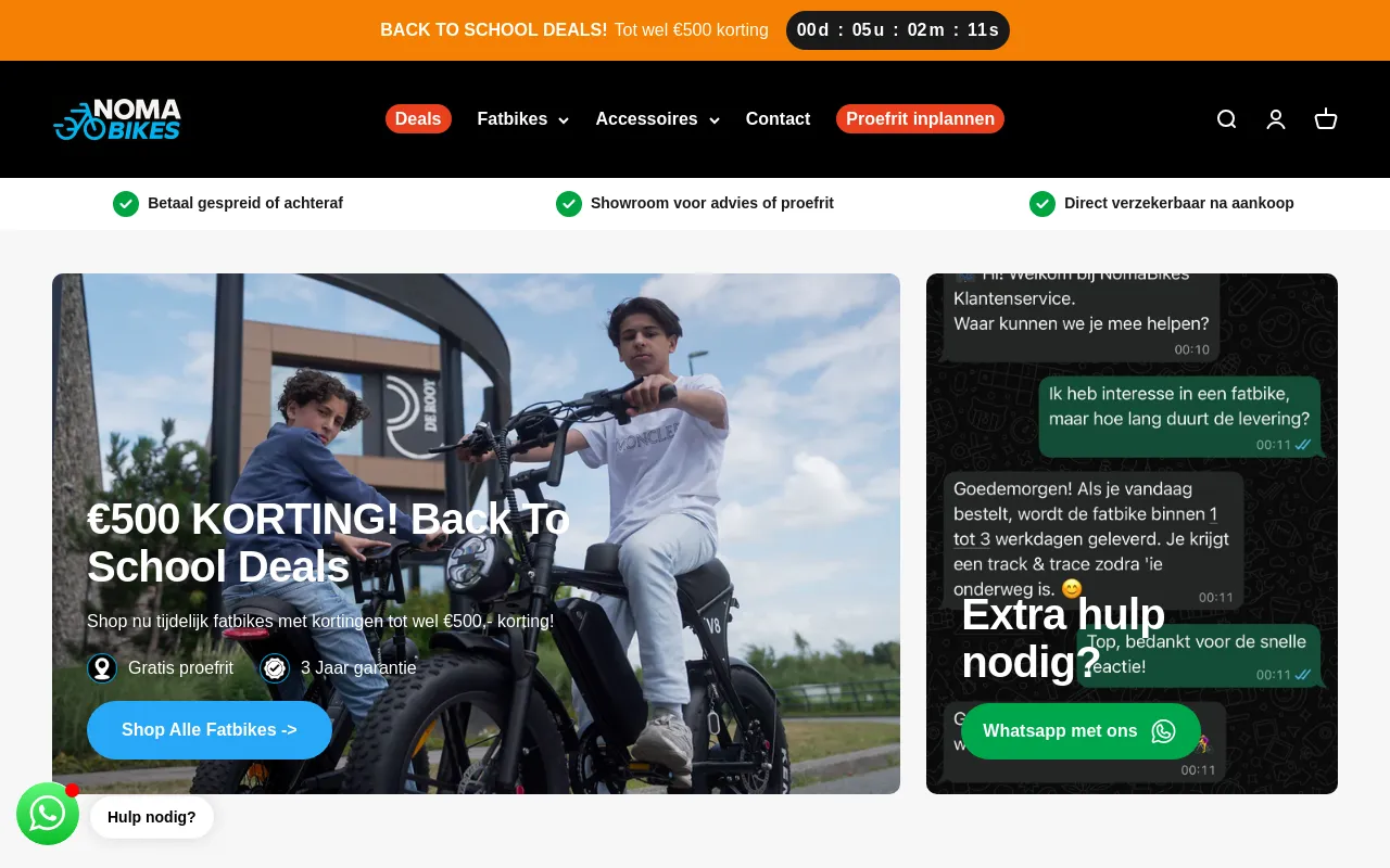 Nomabikes screenshot