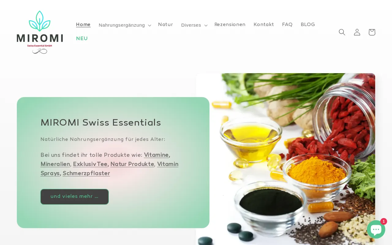 MIROMI - Swiss Essentials GmbH screenshot