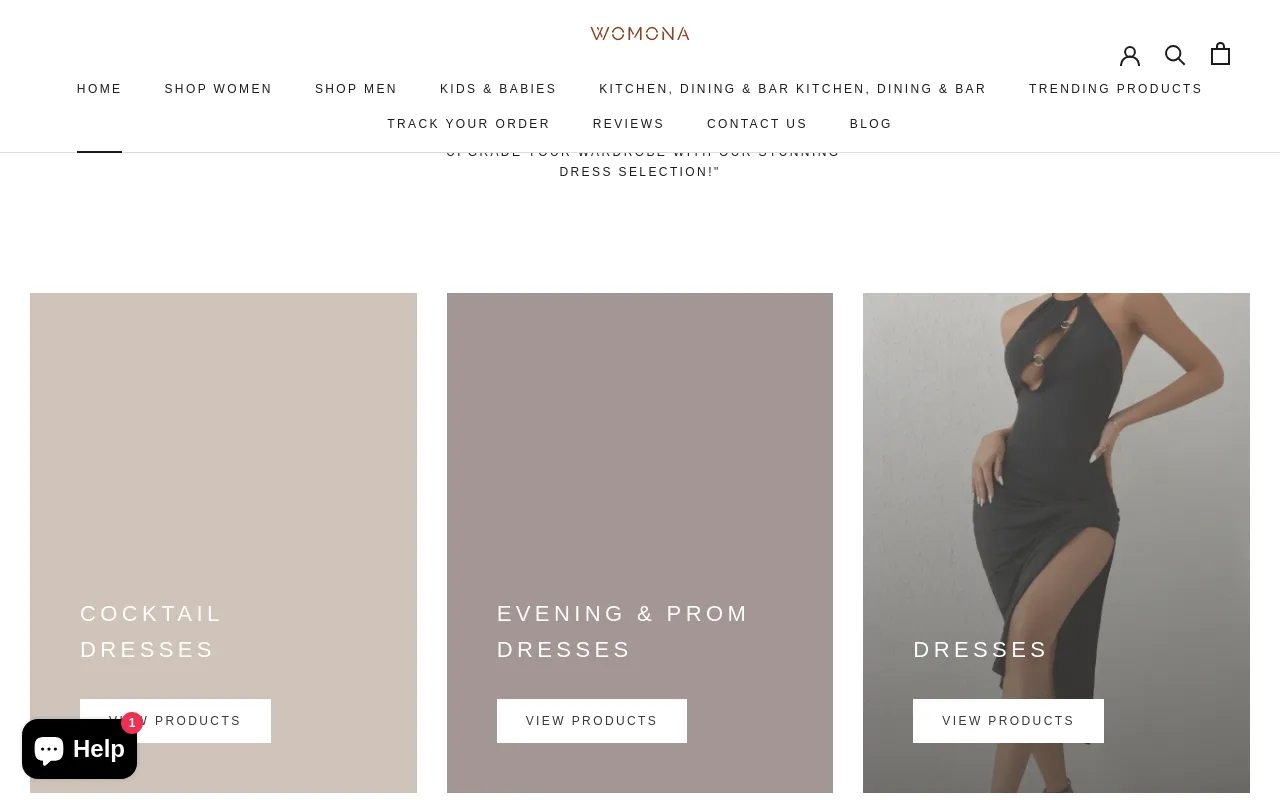 womona.com screenshot