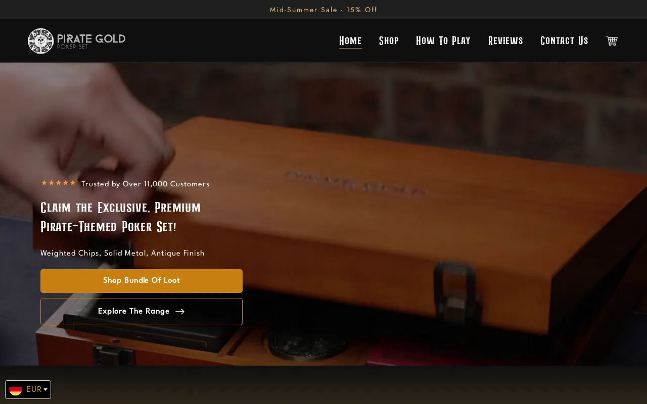 Pirate Gold Poker screenshot