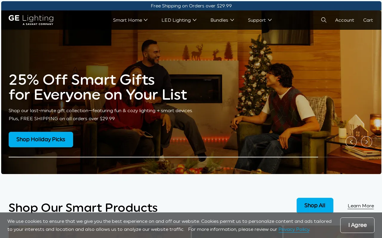 GE Lighting, a Savant company screenshot