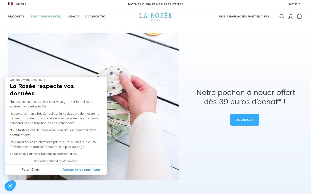 La Rosée cosmétiques screenshot