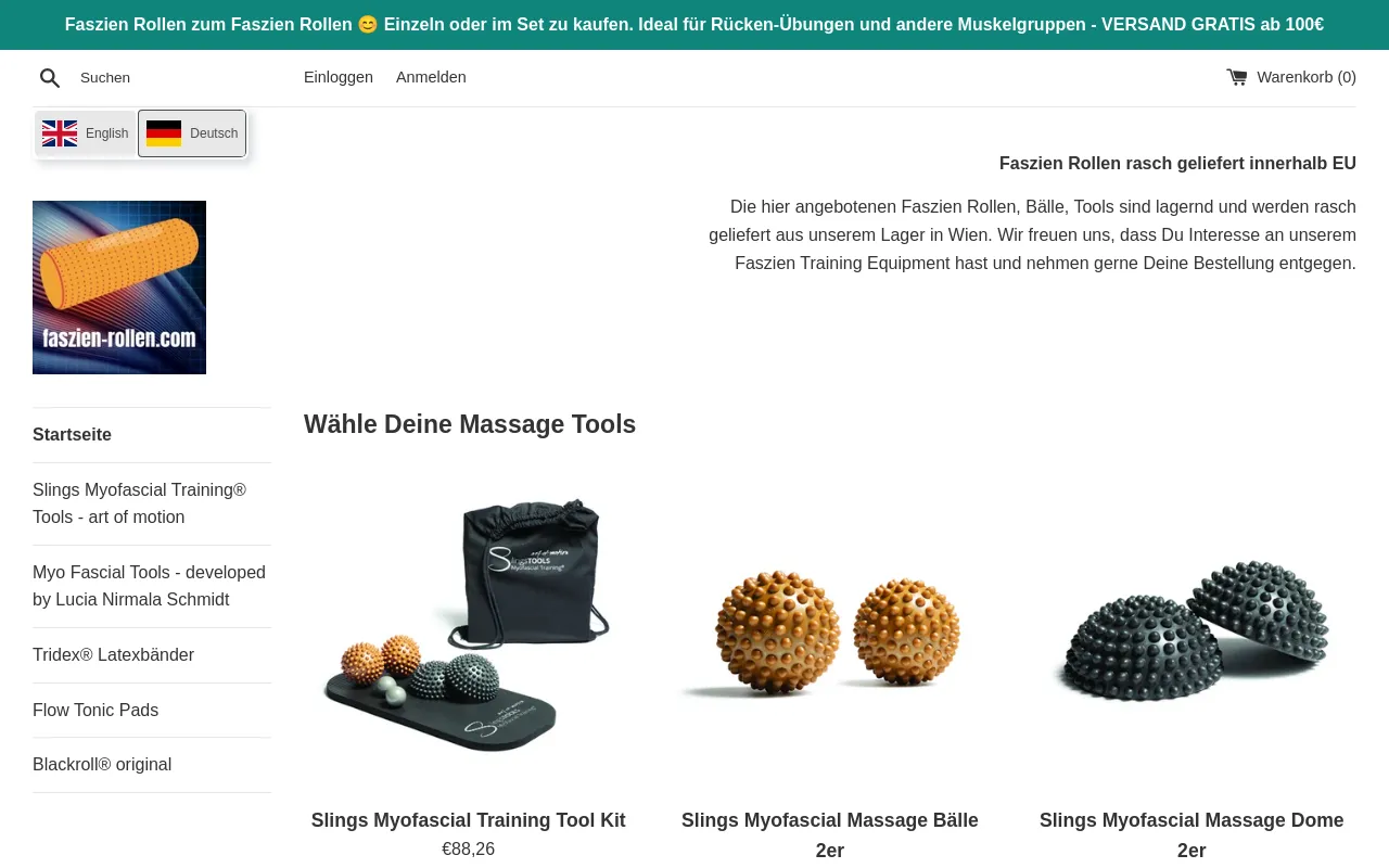 Faszien Rollen screenshot