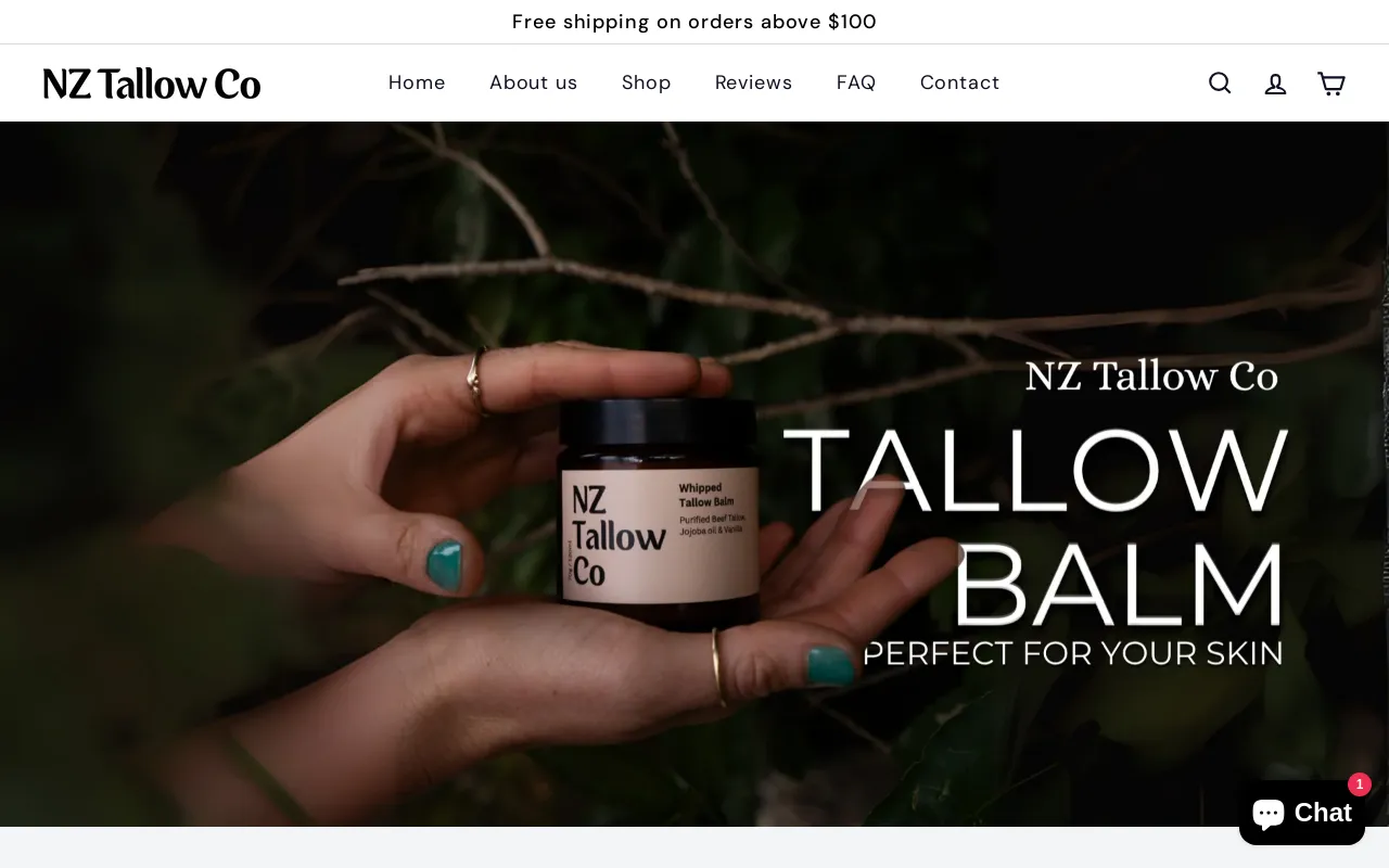 NZ Tallow Co screenshot