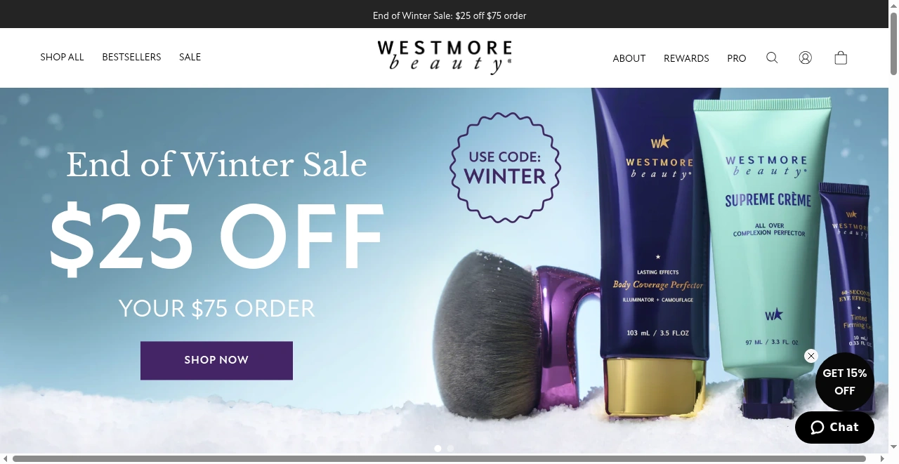 Westmore Beauty screenshot