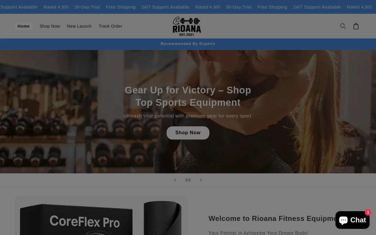 rioana® website screenshot