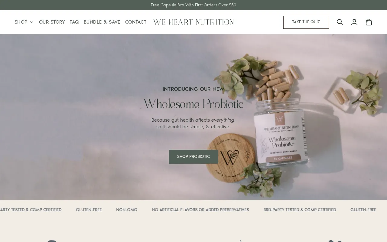 We Heart Nutrition® screenshot