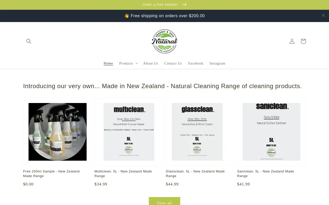Natural Cleaning Products Ltd screenshot