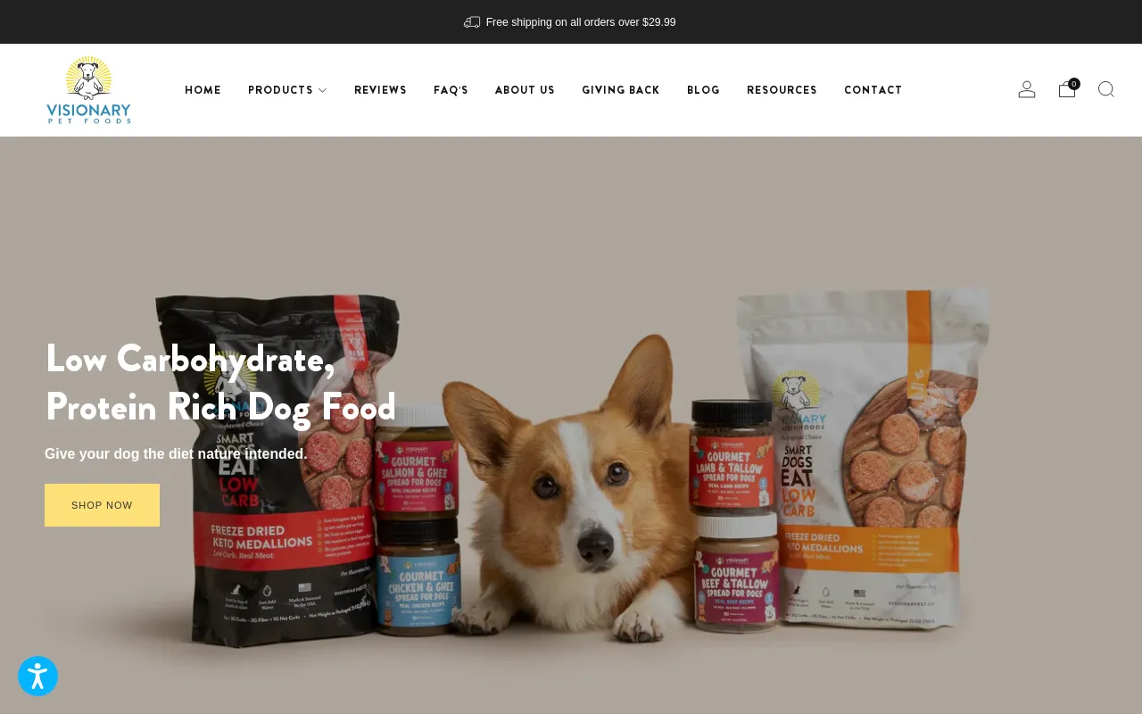 Visionary Pet Foods screenshot
