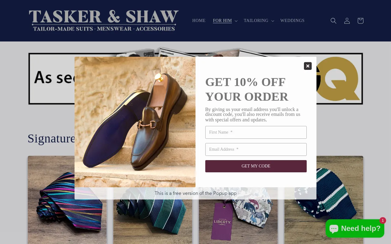 Tasker & Shaw screenshot