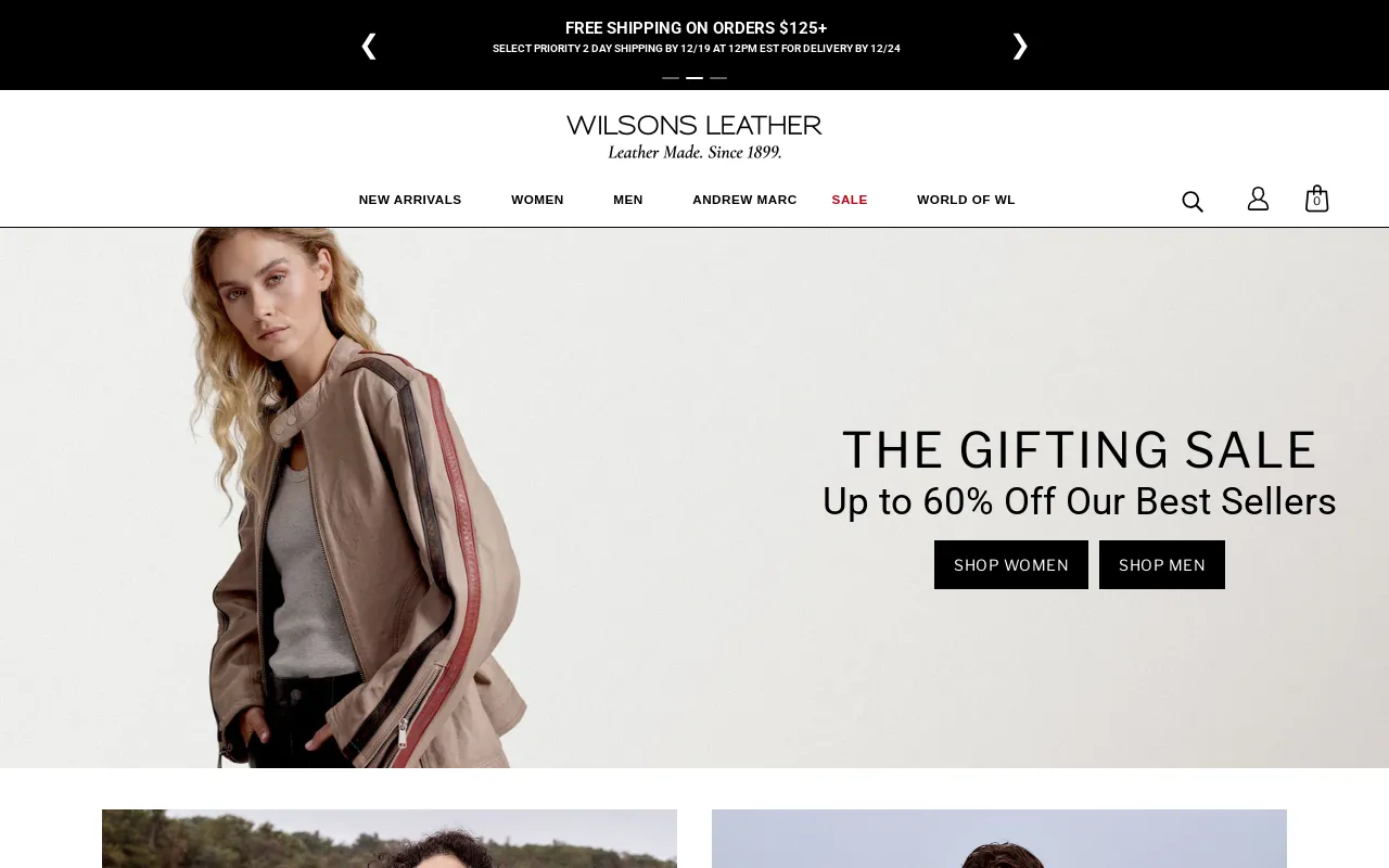 Wilsons Leather screenshot