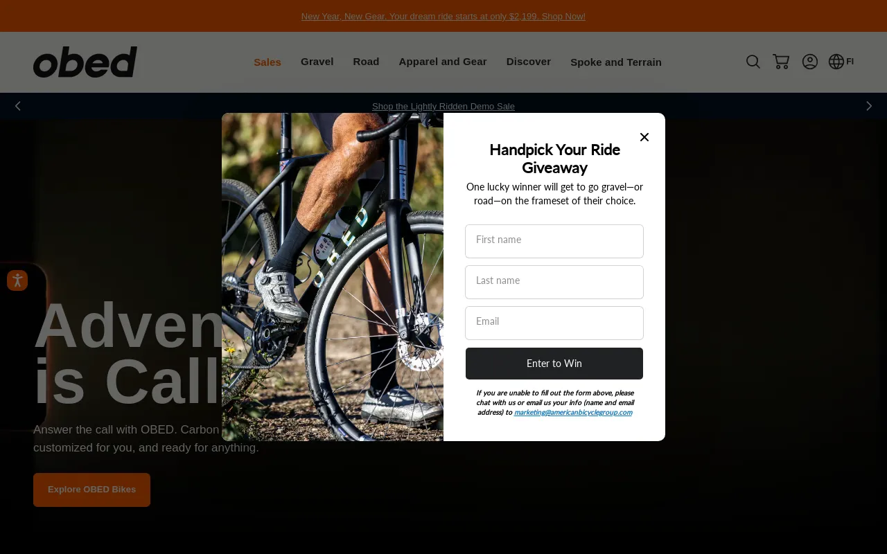 OBED Bikes screenshot
