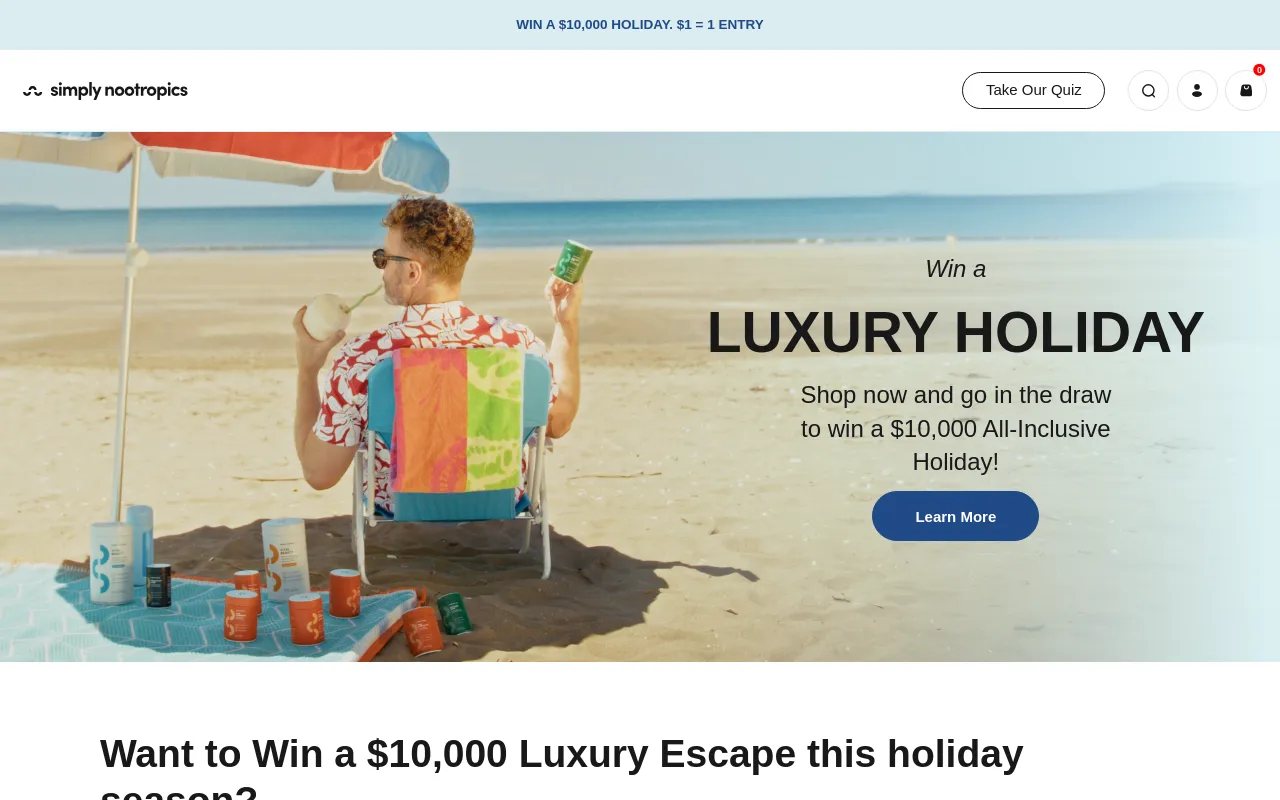 Simply Nootropics Global screenshot