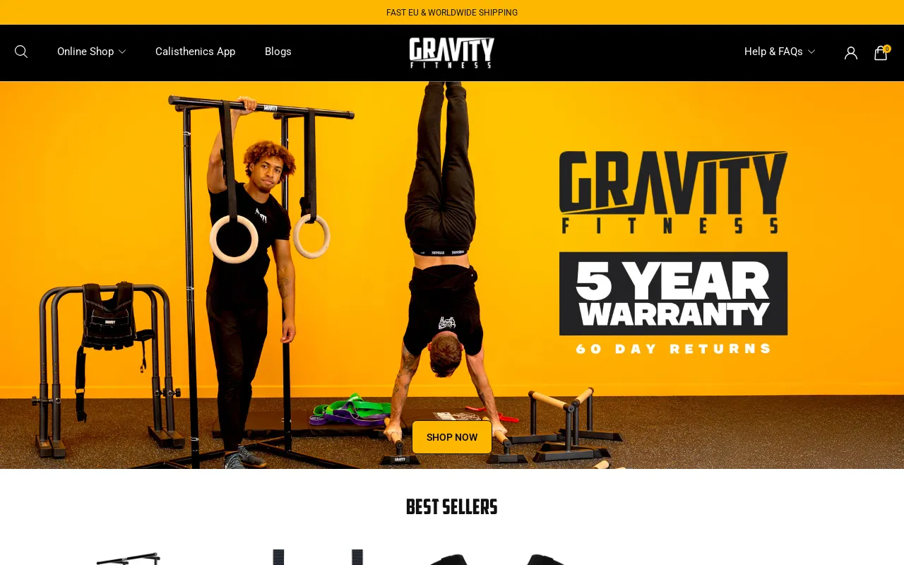 Gravity Fitness Equipment screenshot