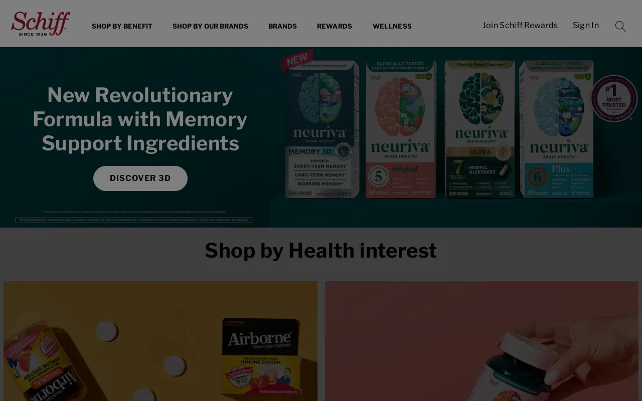 Schiff Vitamins screenshot