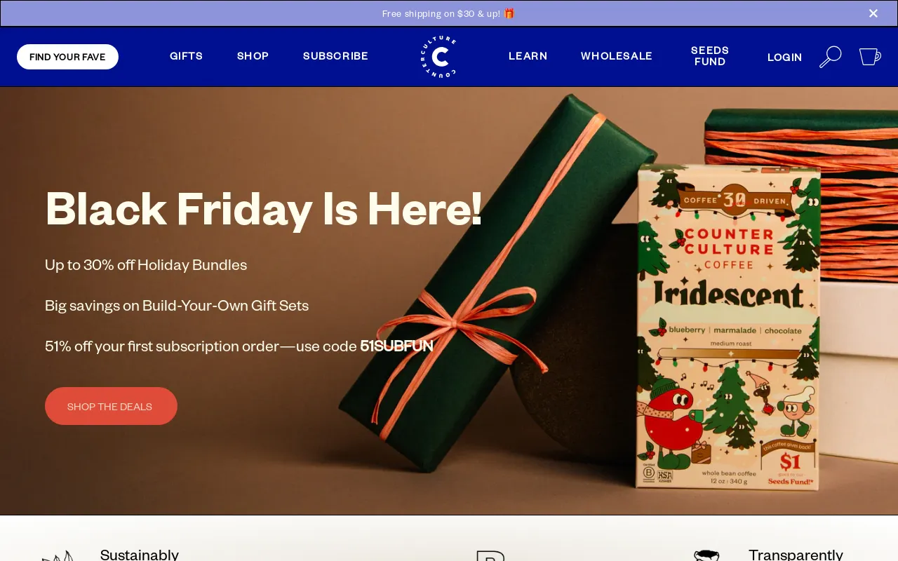 Counter Culture Coffee screenshot