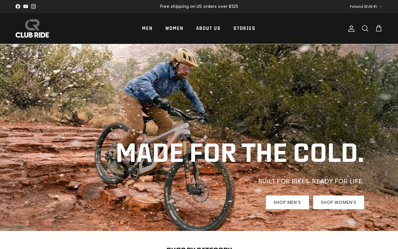 Club Ride Apparel screenshot