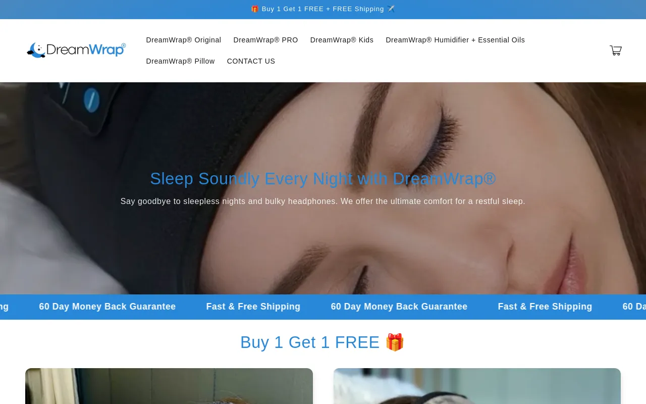 DREAMWRAP SLEEP screenshot