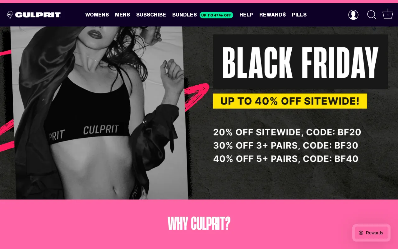 Culprit Underwear LLC screenshot