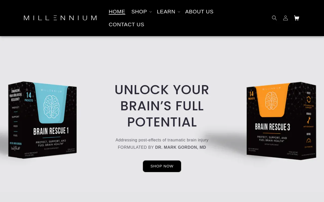 Millennium Health Store screenshot