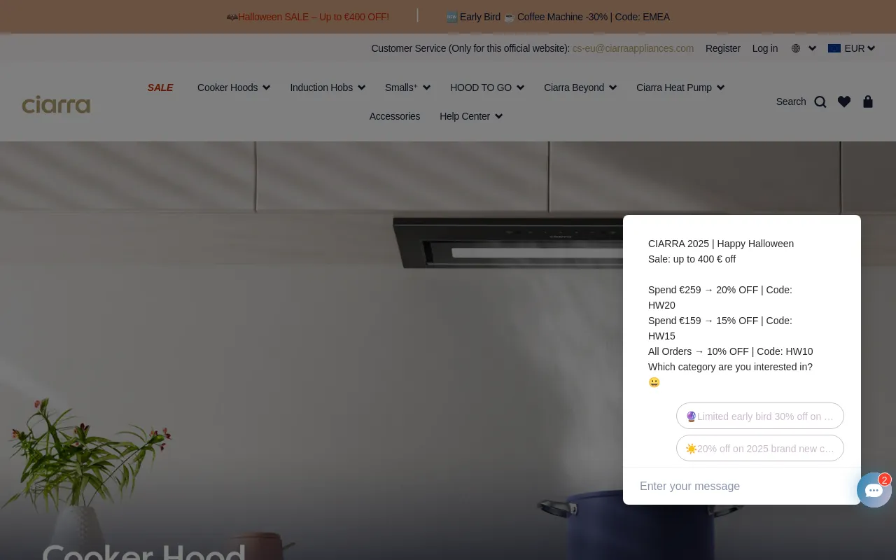 Ciarra Appliances Global screenshot