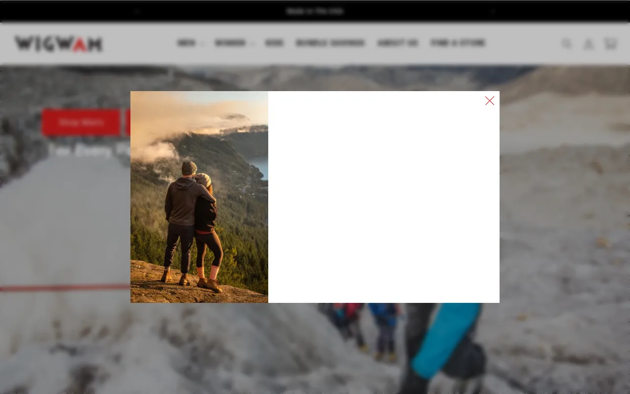Wigwam Socks screenshot
