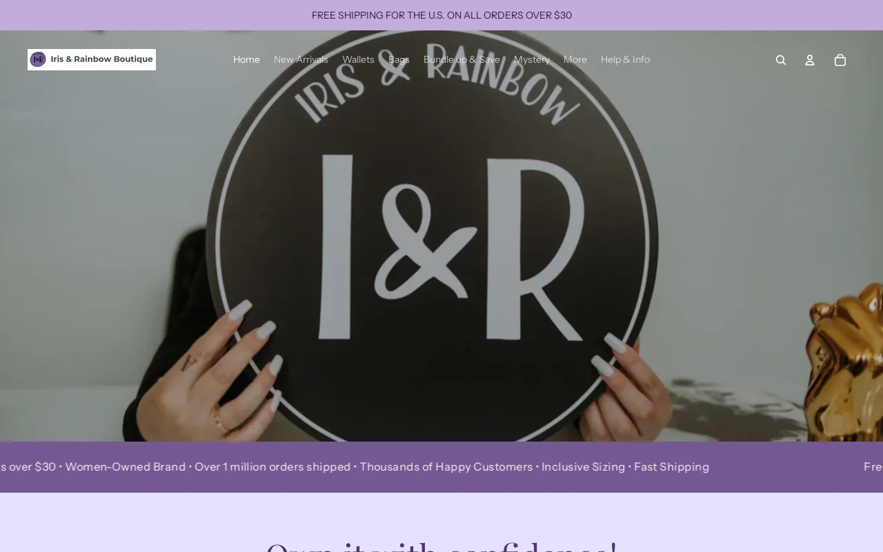 Iris & Rainbow Boutique screenshot