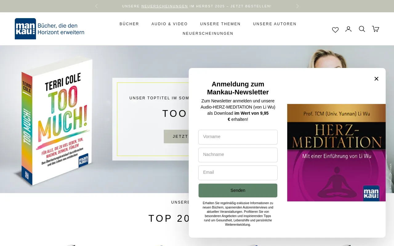 Mankau Verlag screenshot