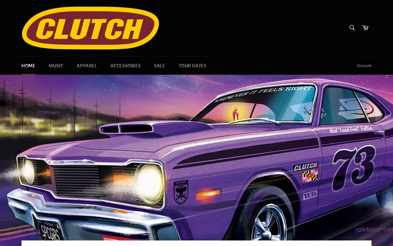 Clutch Merch screenshot