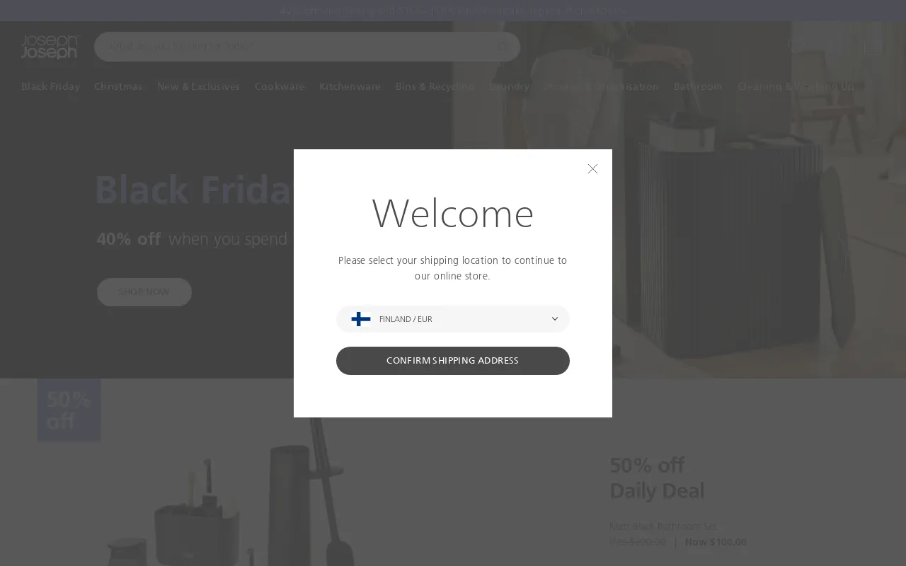 Joseph Joseph AU website screenshot