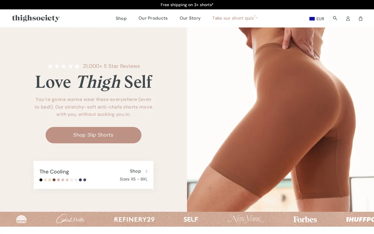 Thigh Society USA Inc. screenshot