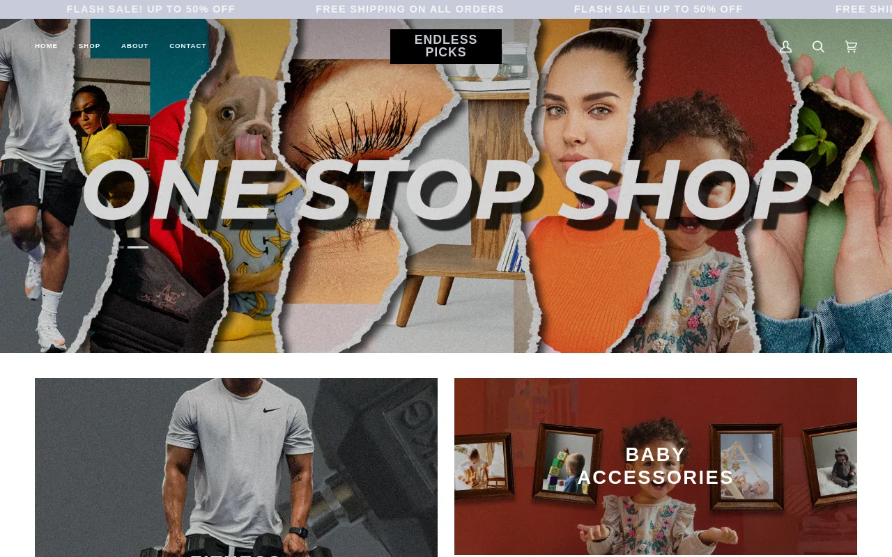 Endless Picks website screenshot