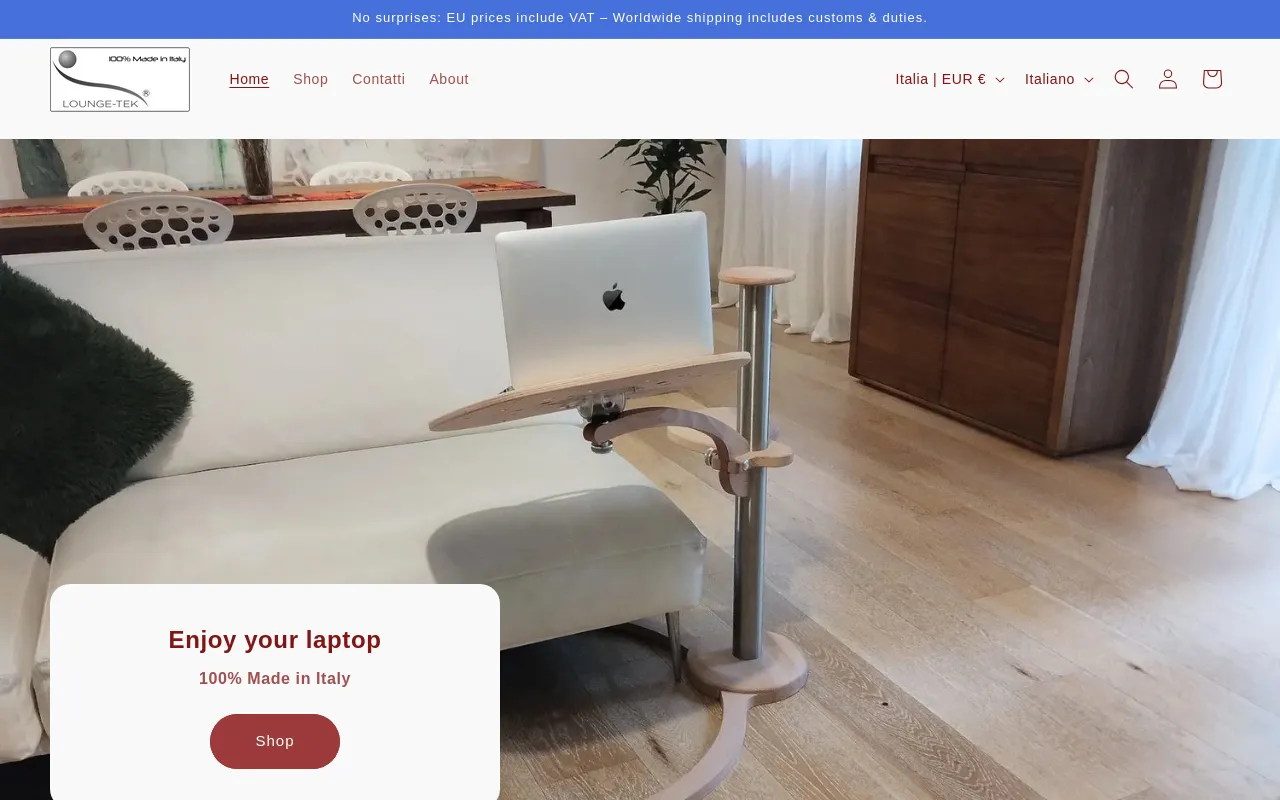 Lapdesk made in Italy screenshot