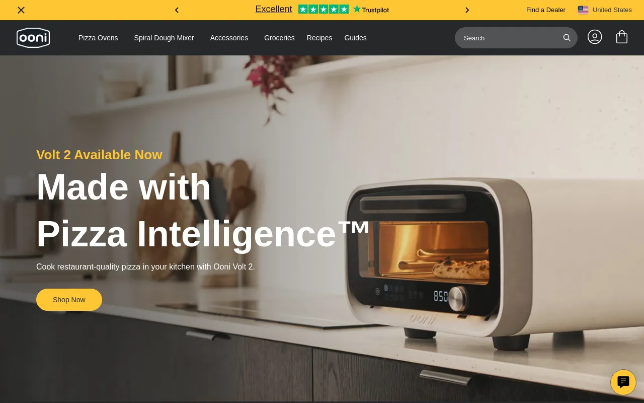 Ooni USA screenshot