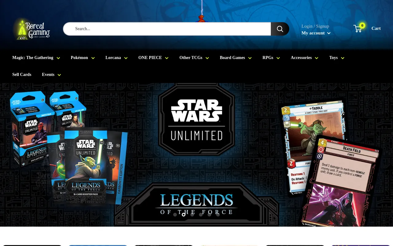 Boreal Gaming & Cards screenshot