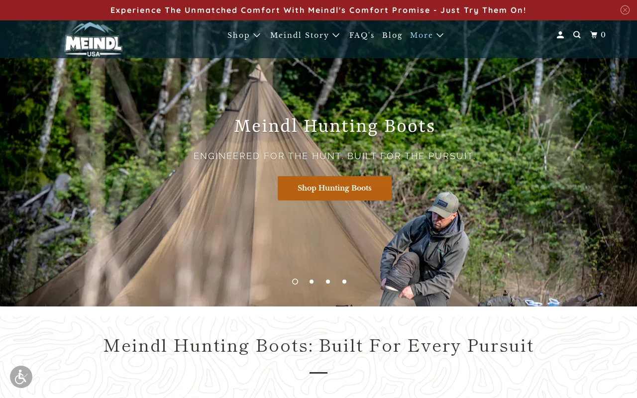 Meindl USA screenshot